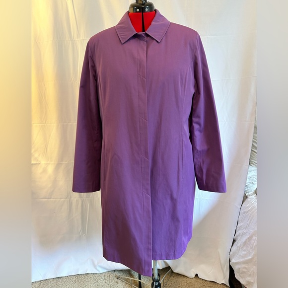 JONES NEW YORK pretty purple overcoat Size Large - Picture 1 of 11